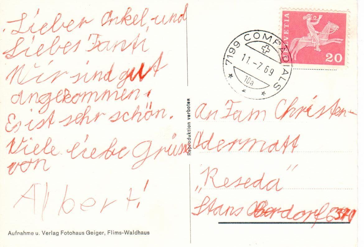 Cartes postales: Laus, Bündner Oberland – D'occasion à Wolhusen par Curver9 1