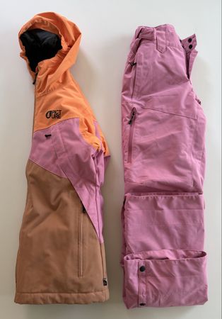 Ensemble de ski Picture, fille, 14 ans, rose/orange