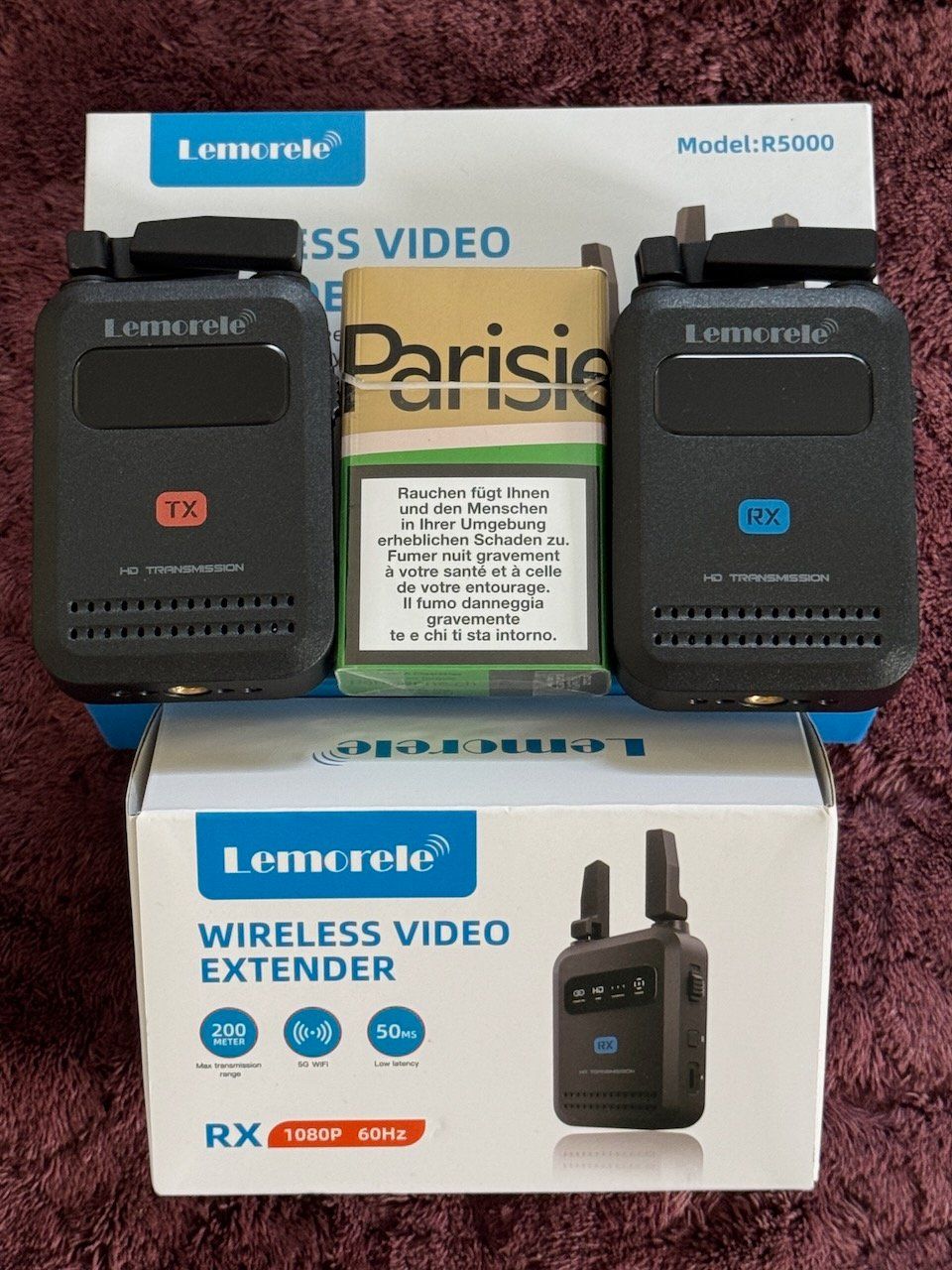Camcorder: Wireless Video Transmitter LEMORELE 1x Sender 2x Empfänger – Neu und originalverpackt aus Zürich von filipz 3
