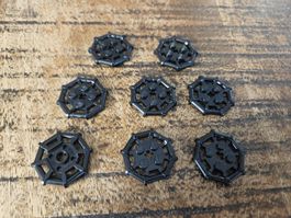 lego 30033 lot de 8 pièces Black Plate, Modified 2 x 2