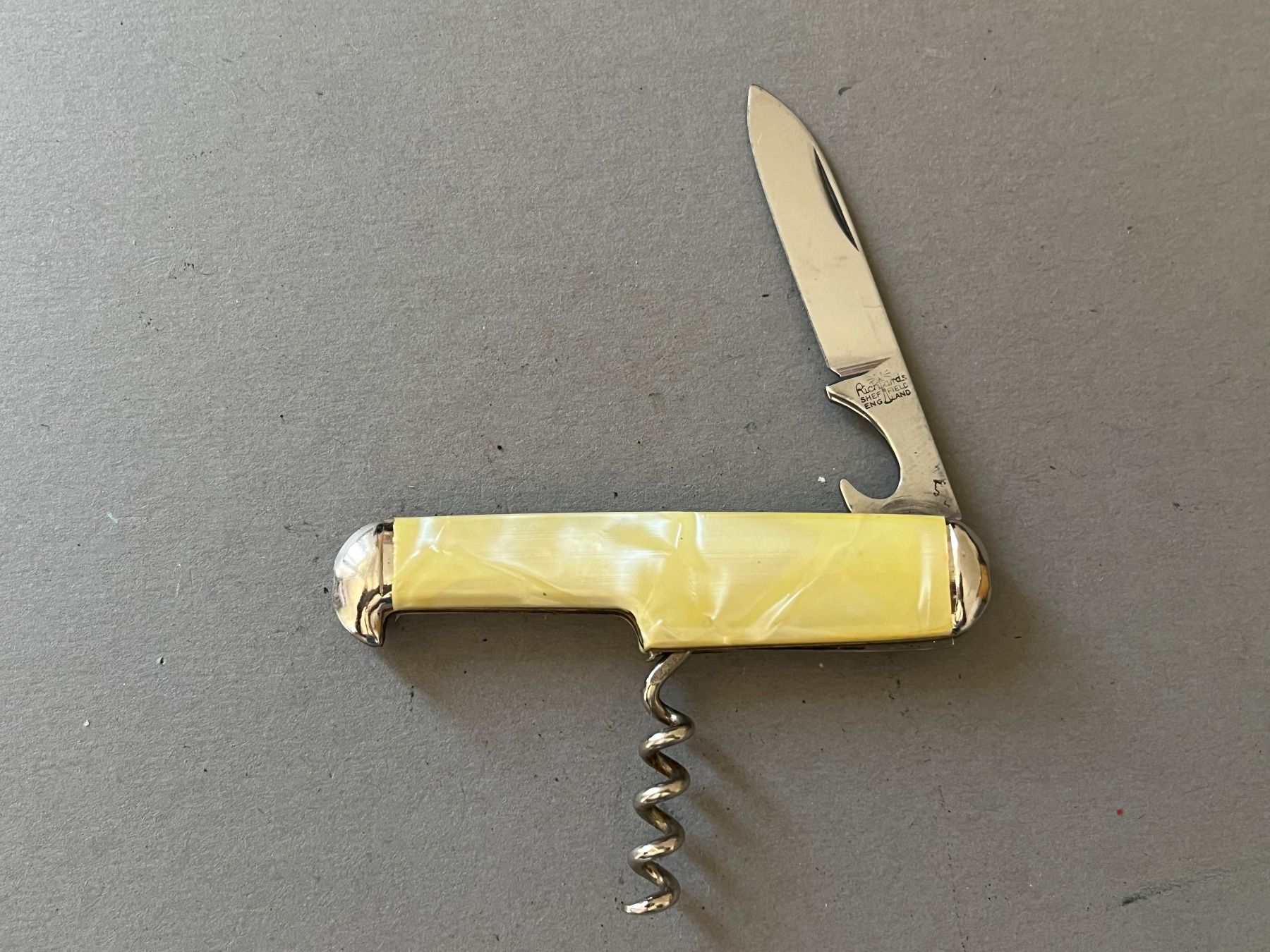 Coltelli tascabile: Altes Sackmesser Richards SHEFFIELD ENGLAND 71 mm - selten – Usato da Zürich venduto da FV.vintage