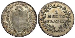 Tessin 1/2 Franco 1835