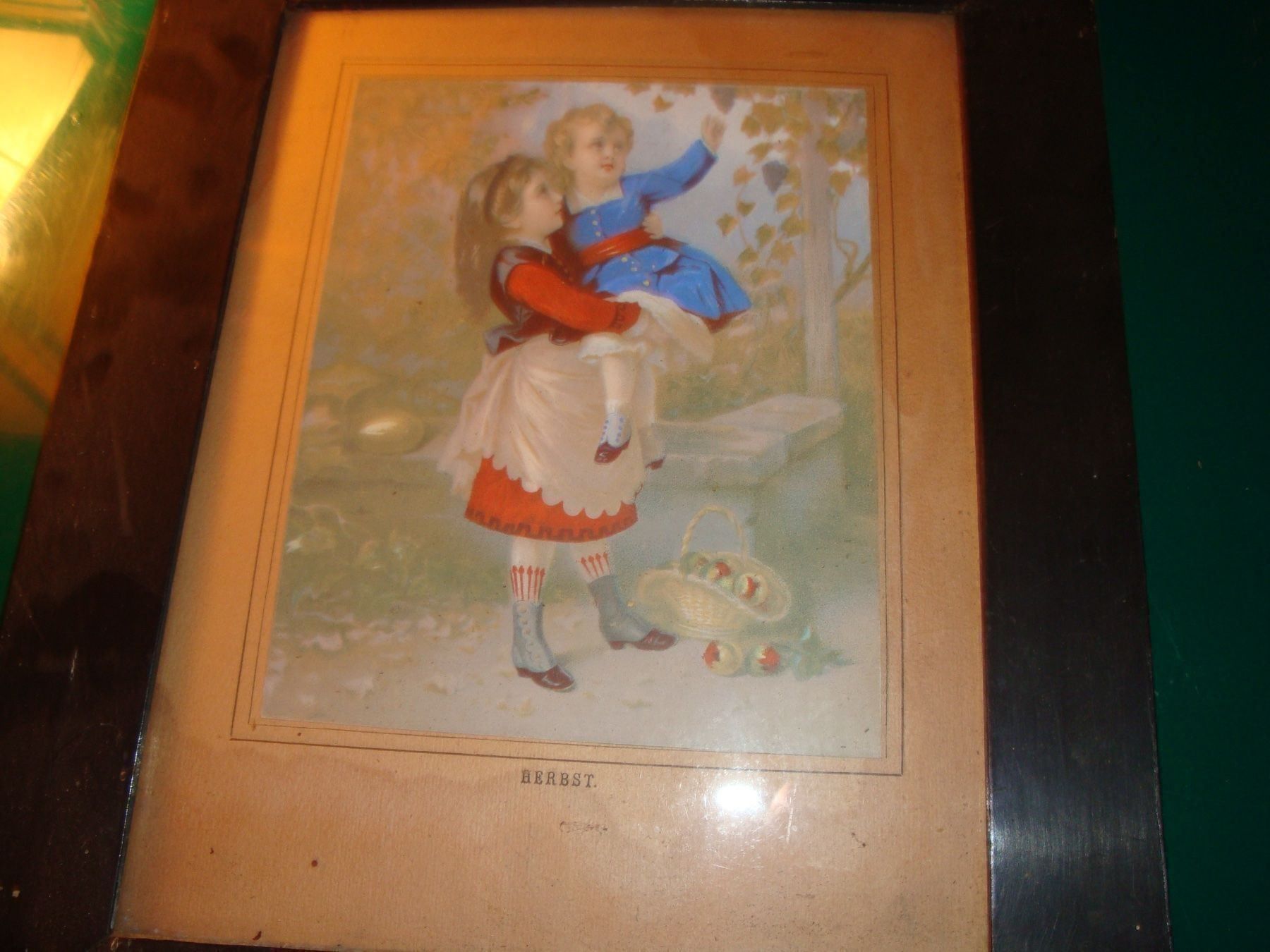 Foto & Immagini: Farblithographie, 19. Jahrh., "Herbst" – Usato da häusernmoos venduto da buc_8ftk 1