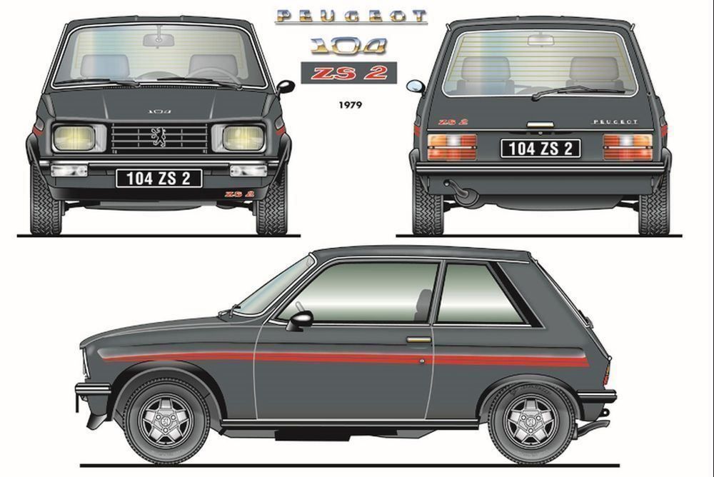 Insegne: Blechschild-PEUGEOT 104 ZS 2 – Nuovo e nell'imballaggio originale da Rupperswil venduto da big-one-sale