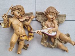 2x Vintage Engel-Wandfiguren Simonetti Depose Italy 465