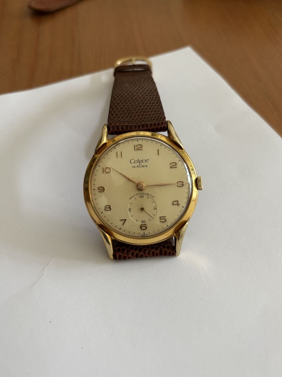 Swiss Orologi: Montre Colgor vintage, plaqué or – Usato da Buttes venduto da ButtA15 1