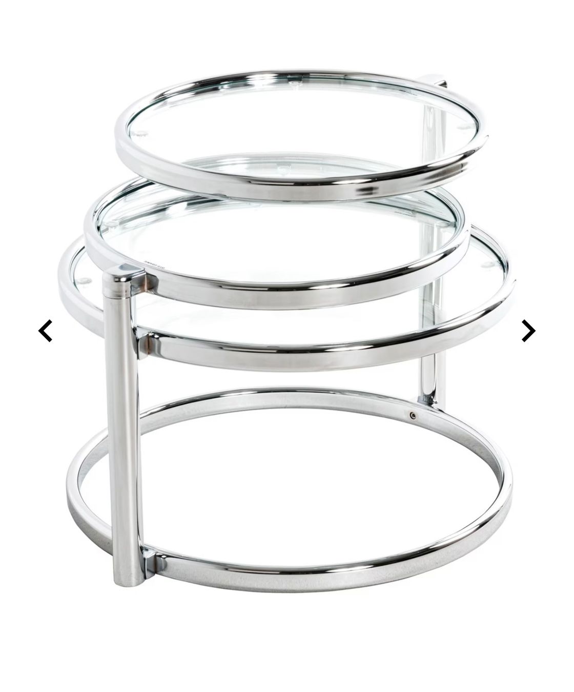 Tavoli: Couchtisch Glas mit Chrome – Usato da St. Gallen venduto da sarah0004 3
