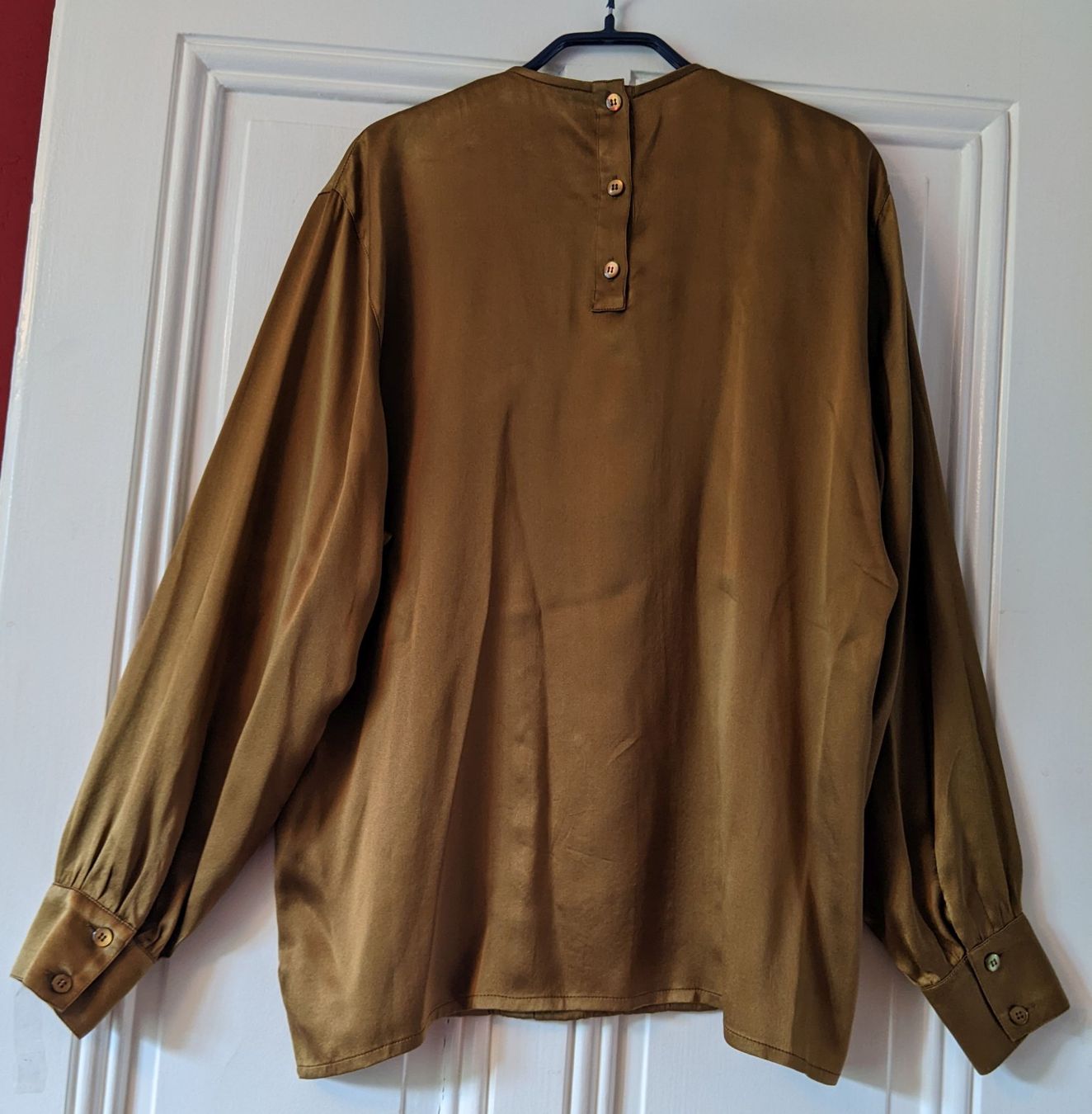 Escada Blusen: ESCADA : Blouse en soie mordorée 42 – Neu (gemäss Beschreibung) aus Petit-Lancy von lilycerise 3