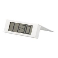 IKEA VIKIS Digitalwecker Weiss Tischuhr Wecker Uhr Alarm