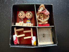 Japanische Miniatur Puppenhaus Deko-Set, Handarbeit, Top!
