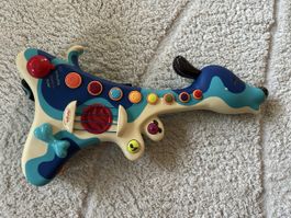 Coole Hunde Gitarre für kleine Rockstars abzugeben!