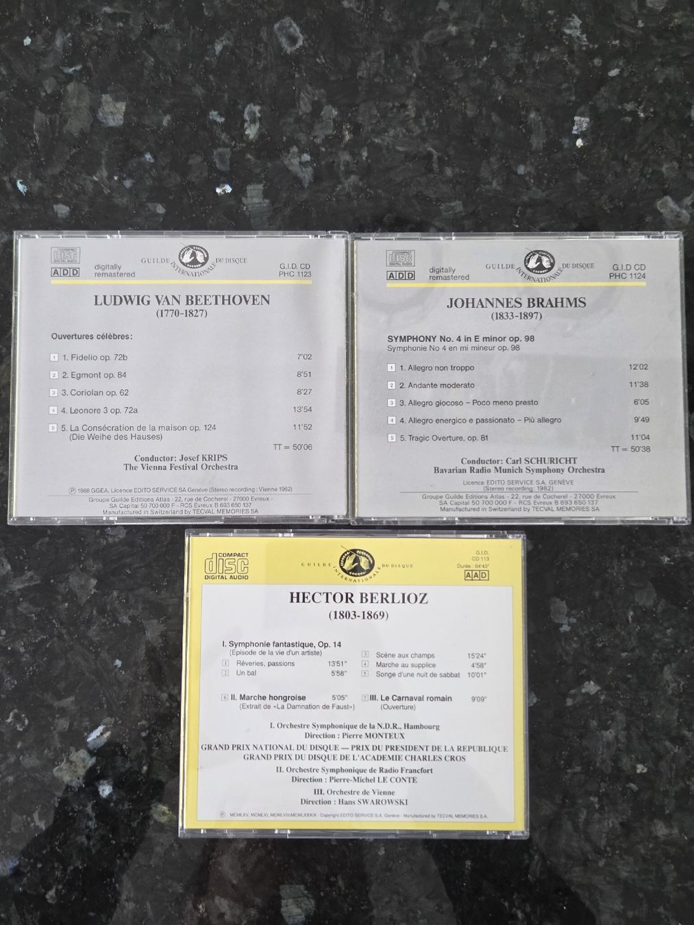CD: Brahms/ Beethoven / Berlioz – Usato da Müntschemier venduto da Fee_00 1
