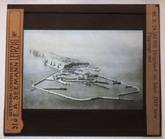 Glasdia Dt. Reich: Helgoland - Luftbild, um 1919