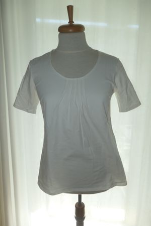 Damen T-Shirt Weiss Grösse M Baumwolle Elastan guter Zustand