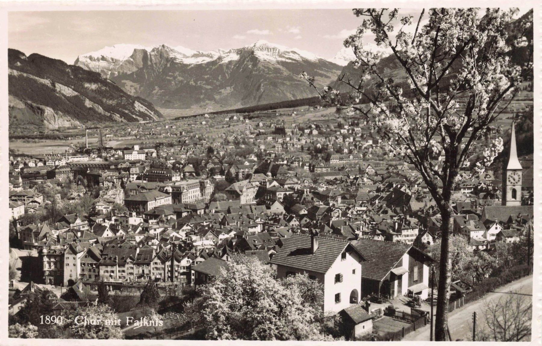 Cartoline postali: Chur mit falknis – Usato da Biasca venduto da Blenio71