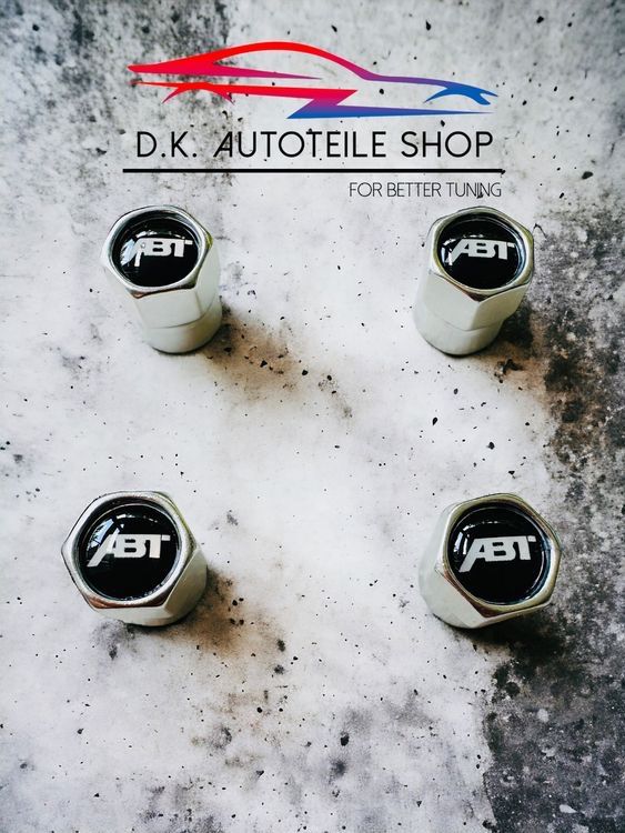 Alle Autoersatzteile: ABT Ventilkappen Ventildeckel 4er Set Aluminium Silber – Neu und originalverpackt aus Balsthal von D.K.Autoteile12 4