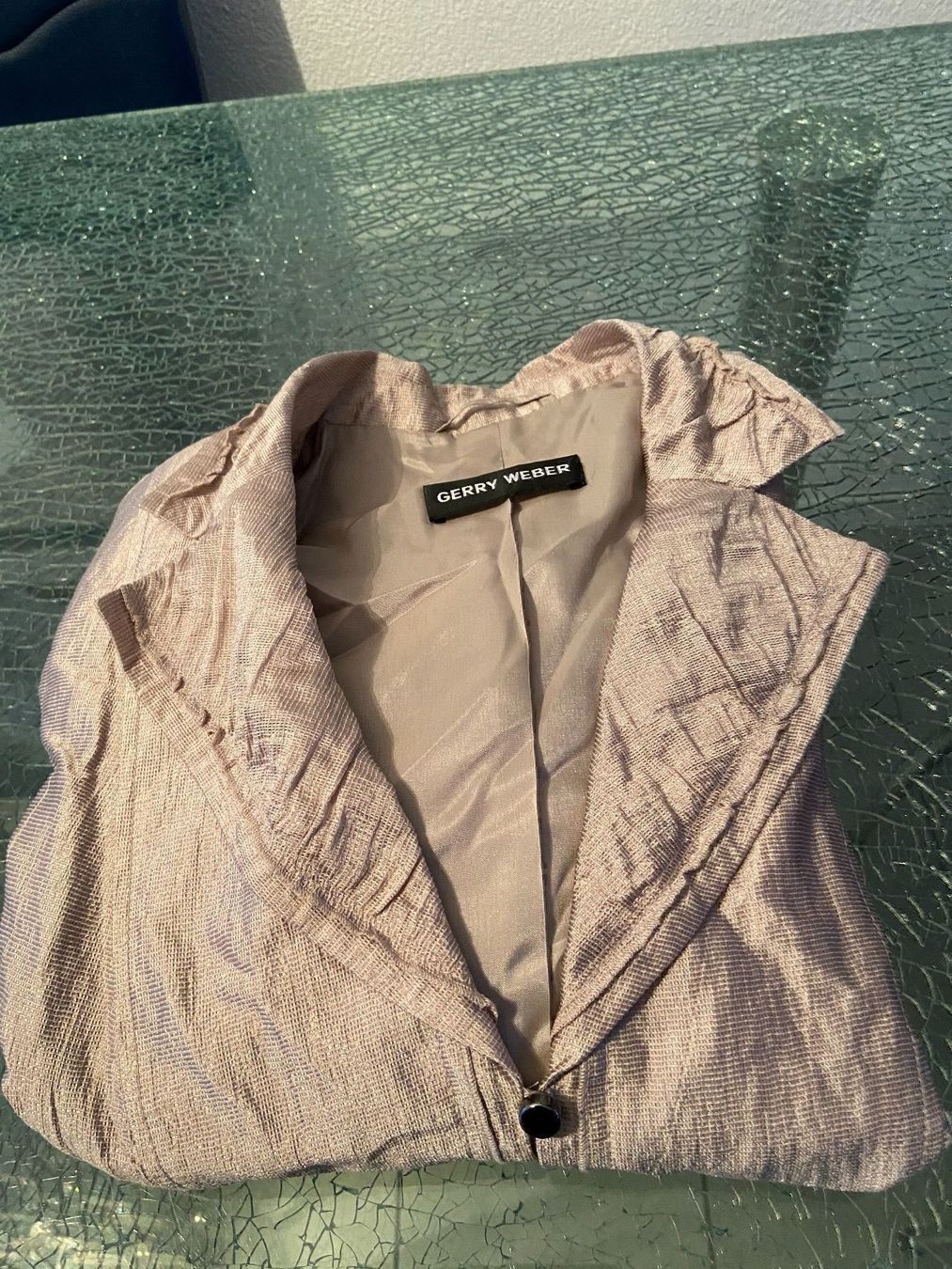 Gerry Weber Camicette: Neue Gerry Weber beige Bluse/Jacke – Nuovo e nell'imballaggio originale da Oftringen venduto da andrax 4