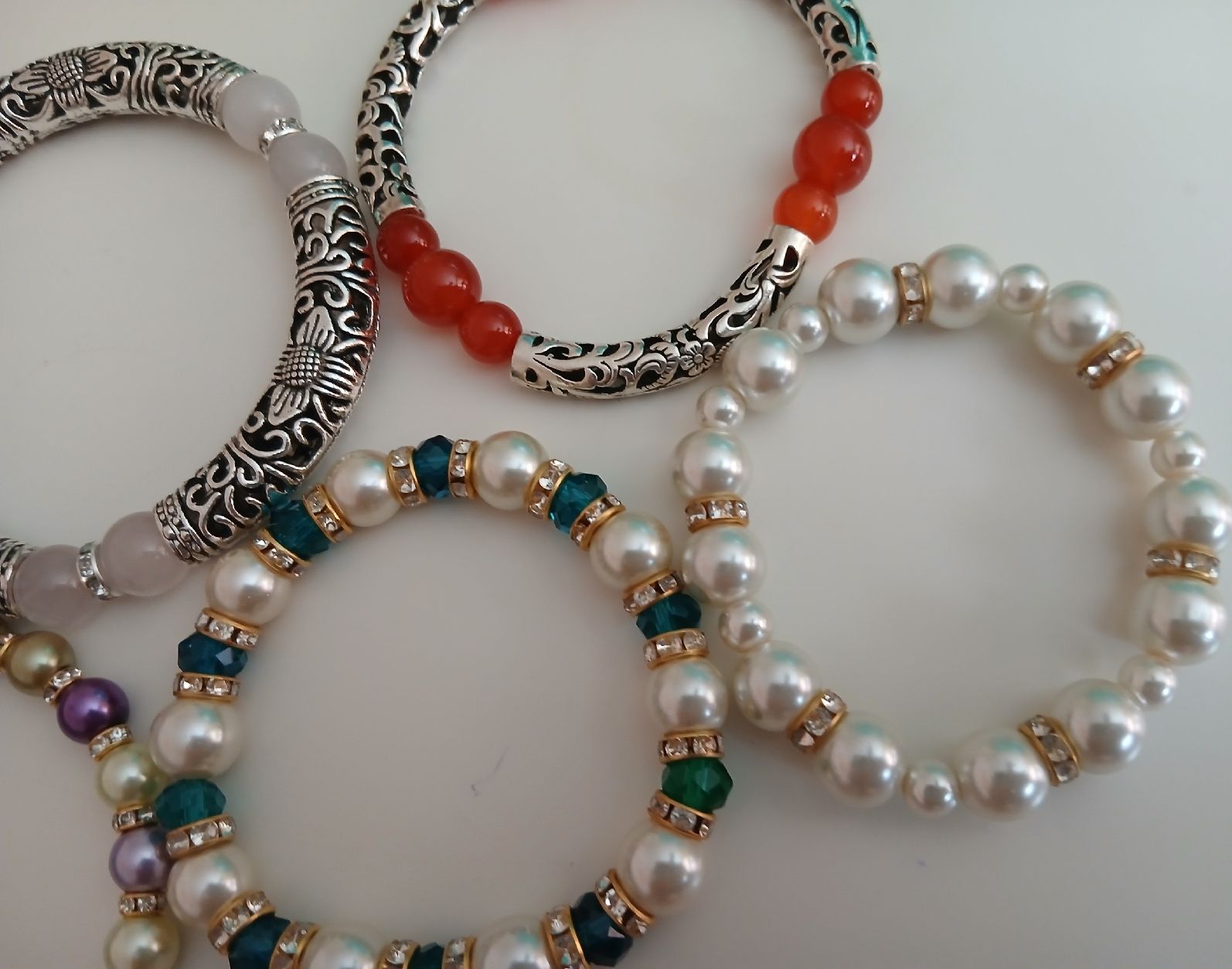 Bracelets: 5 Armbänder Handarbeit  – Neuf avec emballage d'origine à Stansstad par mikamo 2