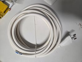 Kabel 2G1 2x1 2x1mm² 2L litze blau br 4.5m mit Euro Stecker