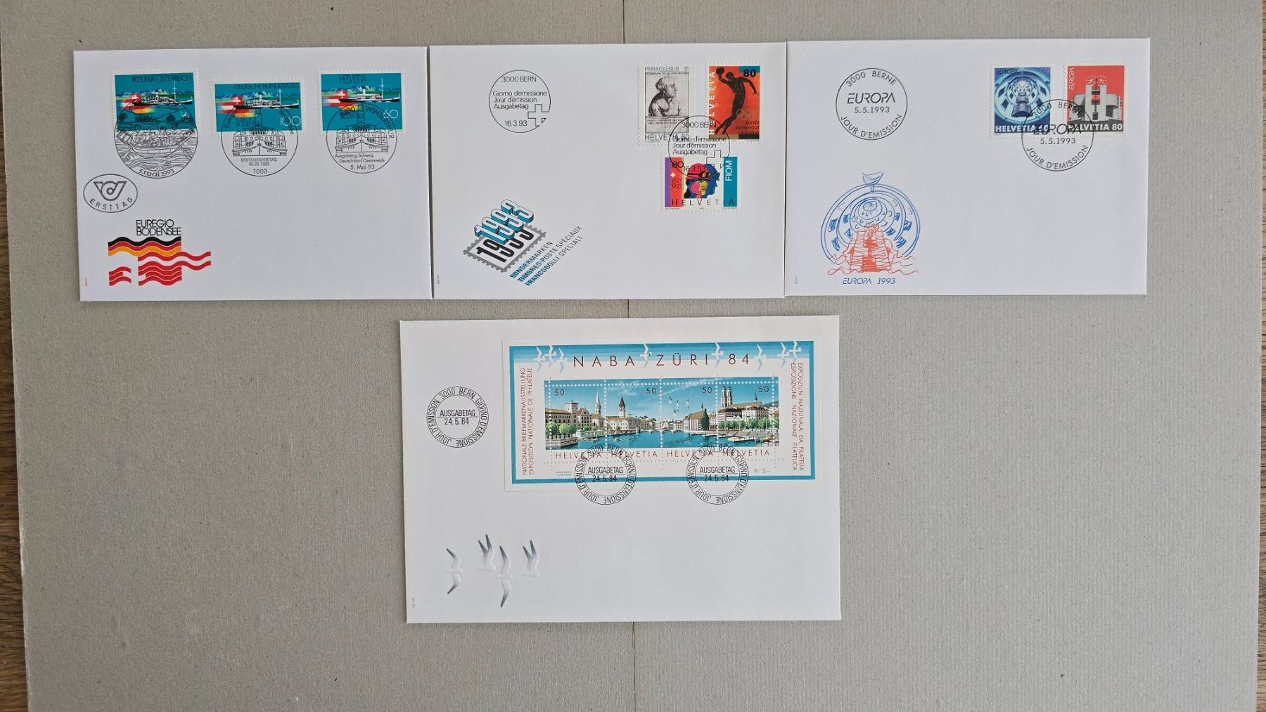 Tutti i francobolli: 40 FDC Schweiz, und einige philatelistische Objekte – Usato da Schwyz venduto da Danyclau 1