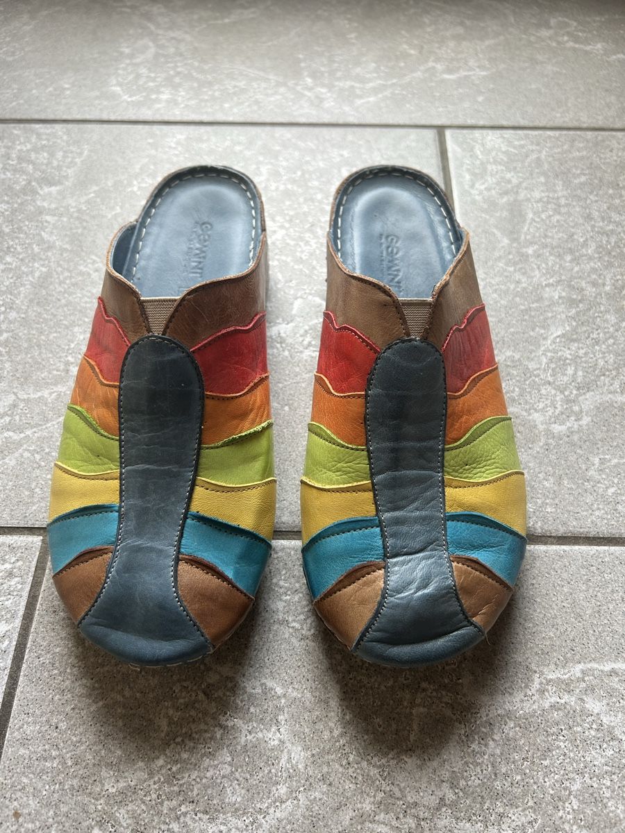 Scarpe da donna: Gemini Leder Pantoletten / Clogs Gr. 39 – Usato da Langnau am Albis venduto da Elli2013