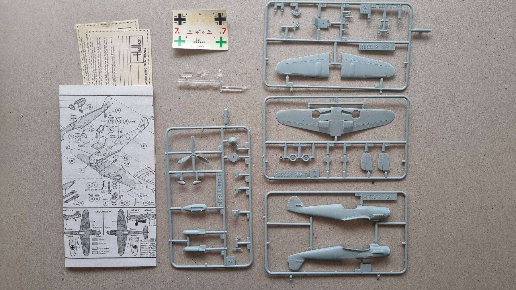 Heller Modellbausätze & Standmodelle: 1/72 Heller Me 109K-4 (229) – Gebraucht aus Grand-Lancy von LFW 2