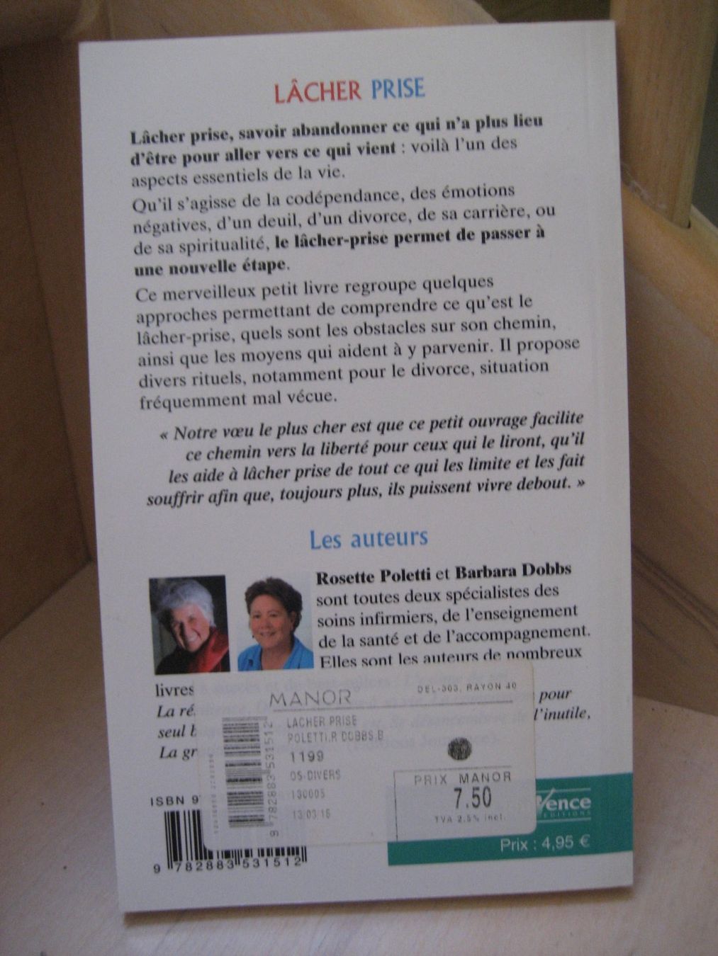 Livres: Lâcher prise / Rosette Poletti – Neuf (Voir description) à Delémont par marryb 1