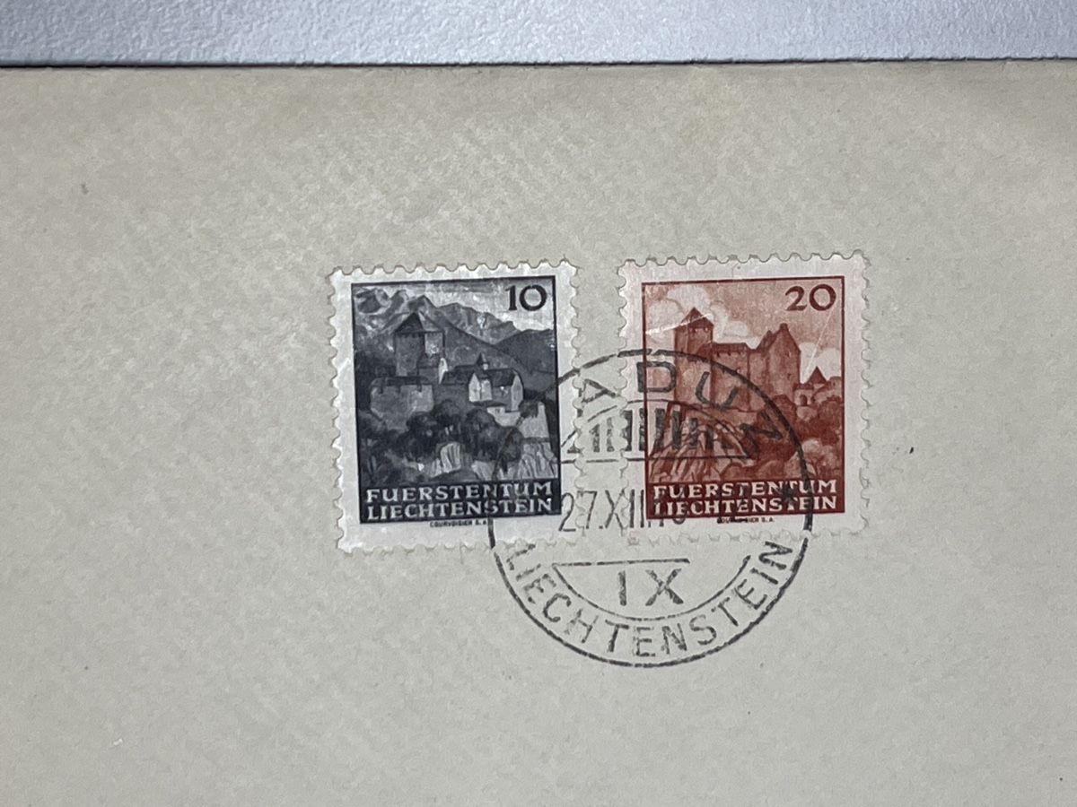 Tutti i francobolli: Liechtenstein, Vaduz 27.Xll. nach Basel – Usato da Küssnacht a. Rigi venduto da Unique-Valuable 1