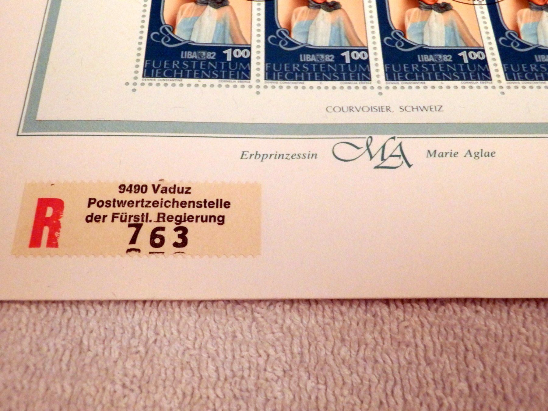 Tutti i francobolli: Lichtenstein, Briefmarkenausstellung Vaduz 1982, Liba82 – Nuovo (secondo la descrizione) da Ueberstorf venduto da dinbau 4