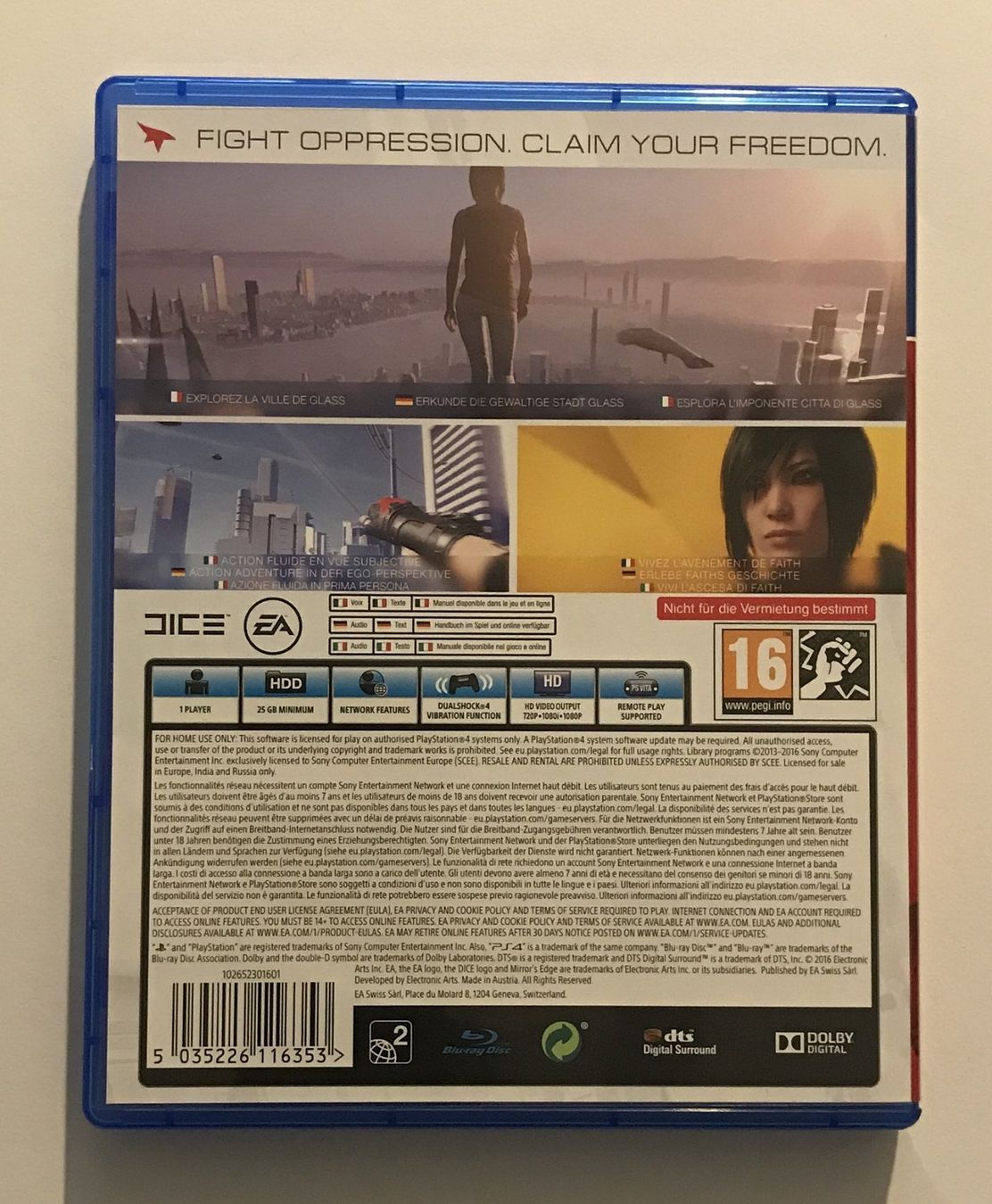 Giochi: PS4 - Mirror's Edge Catalyst – Usato da Allschwil venduto da Bullach 2