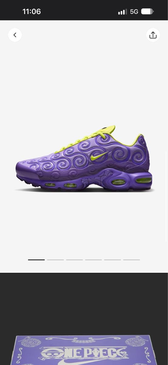 Chaussures hommes: Nike X Plus One Piece Gomu Gomu  – Neuf avec emballage d'origine à Birsfelden par 199_cb2k