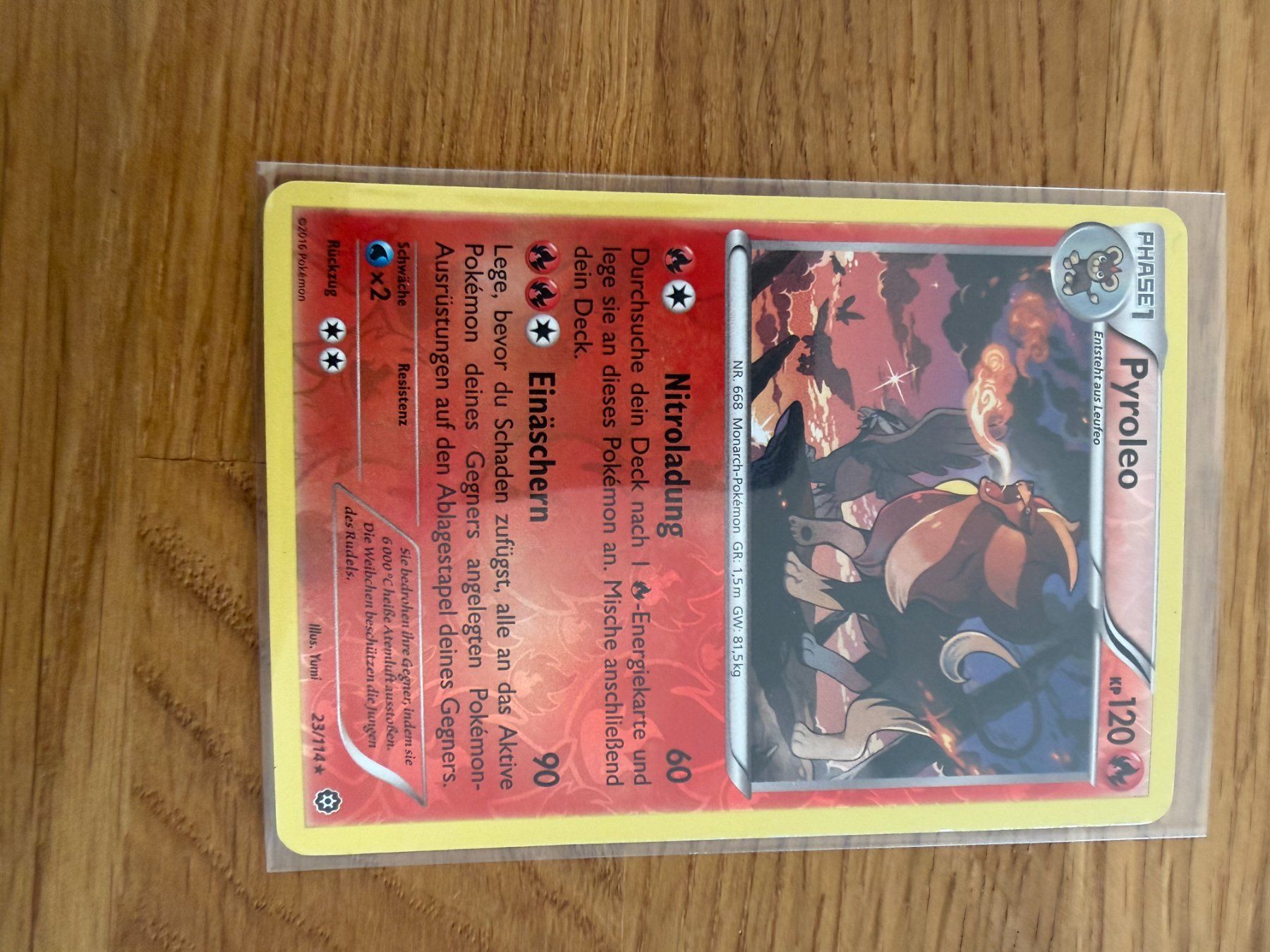 Pokémon Carte collezionabili: Pyroleo 23/114 – Usato da Amriswil venduto da sim_nlb6