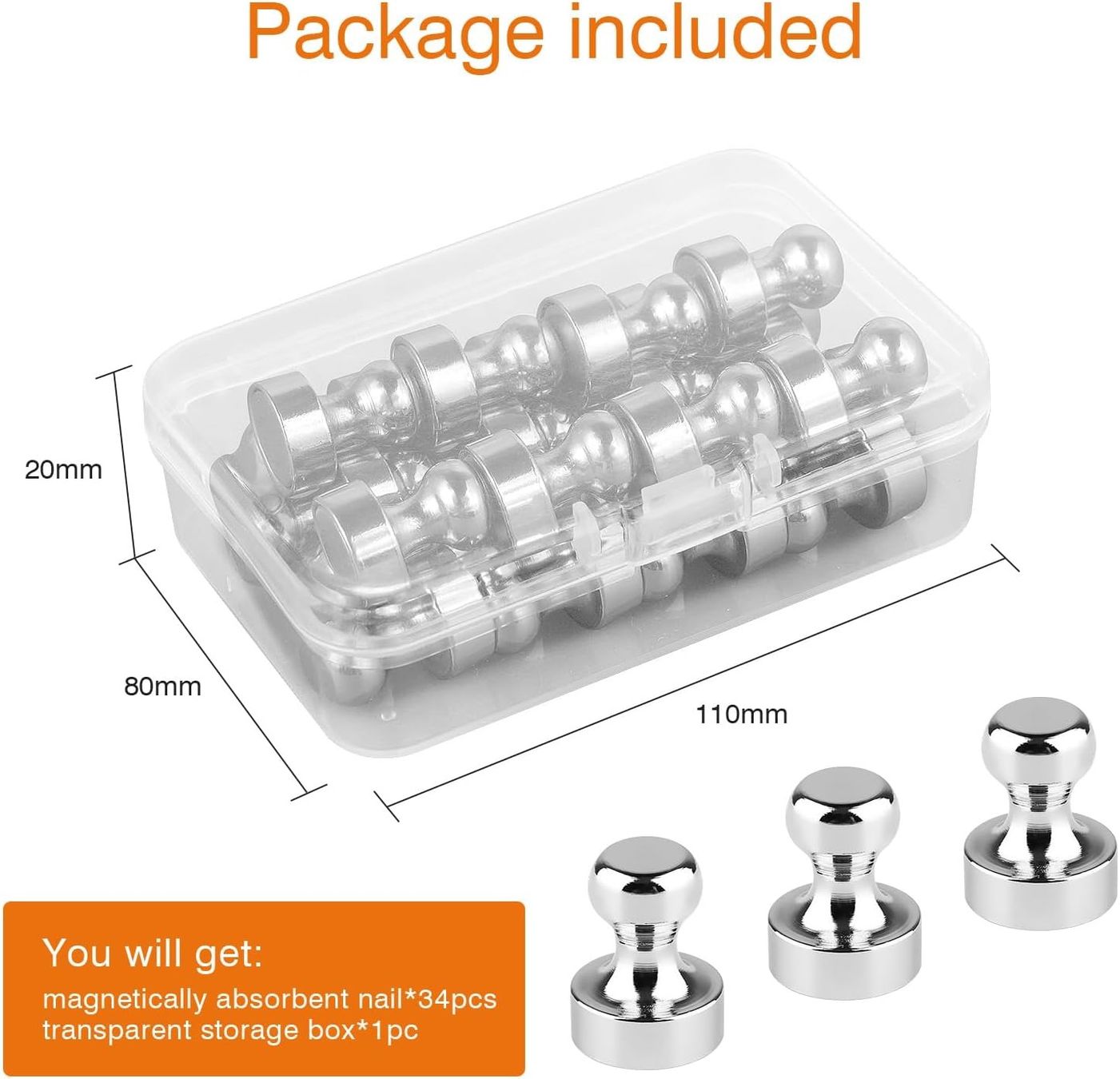 Magnete: 34 Stück Magnete Stark Klein, Neodym Magnet Extra Stark – Neu und originalverpackt aus Bülach von StoreInShop.com 1