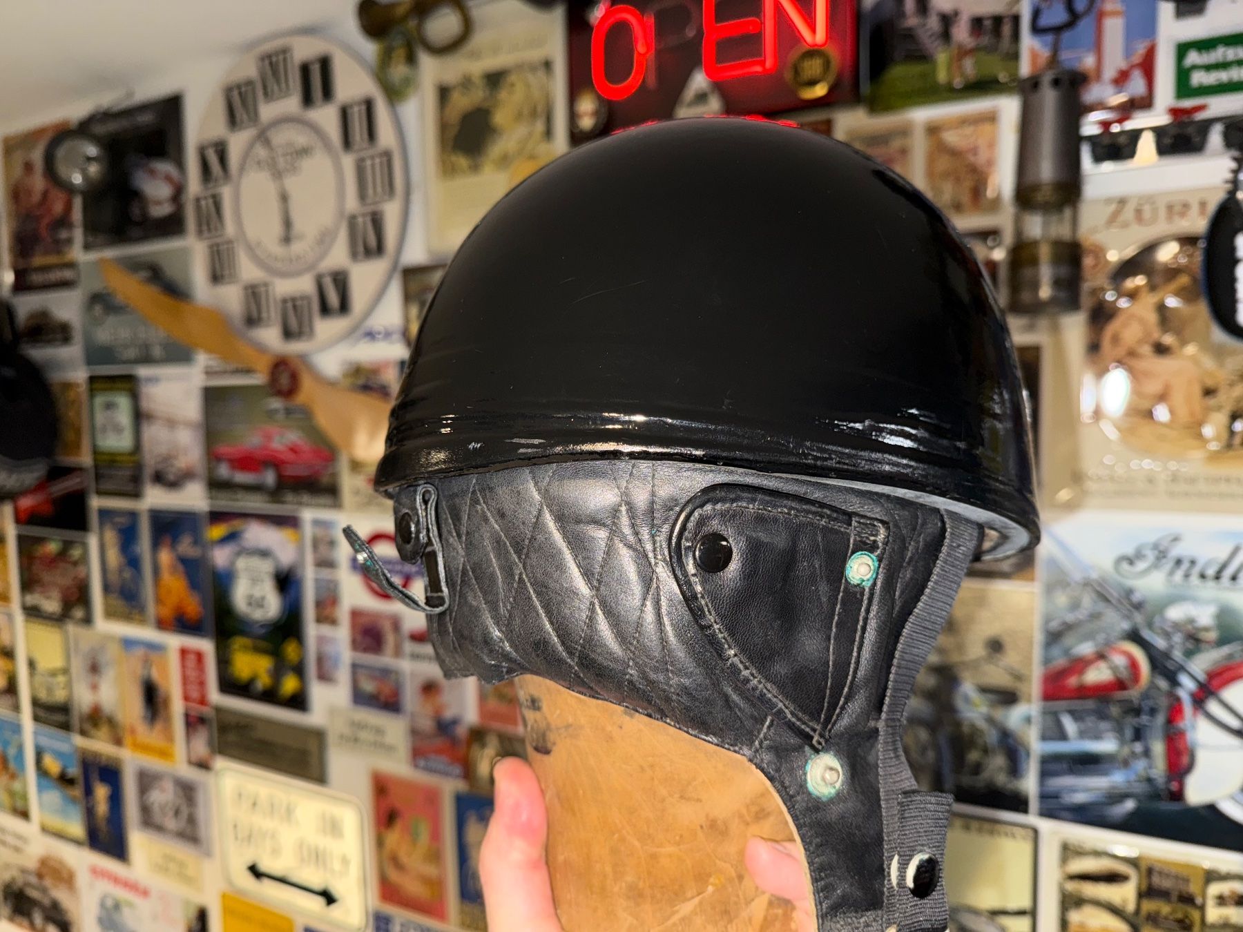 Abiti antichi: Aviakit legendäre Britischen Oldtimer Motorradhelm – Usato da Hellbühl venduto da Rodgers67 3
