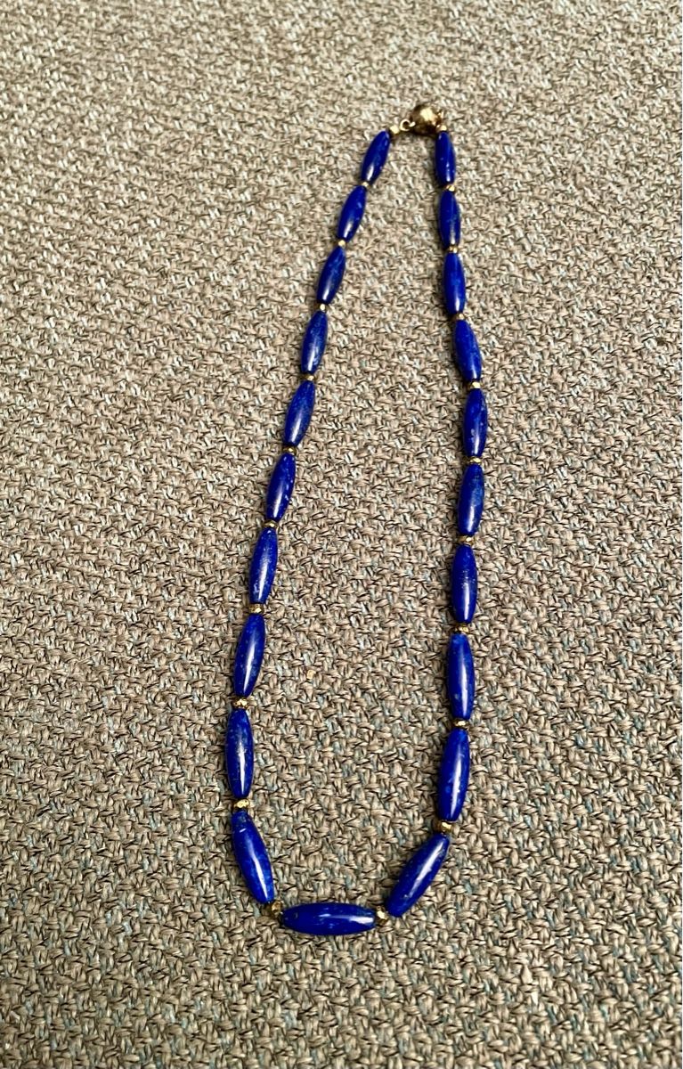 Catenine: Lapislazuli Stein Collier mit Armband – Usato da Zürich venduto da doeni95 3