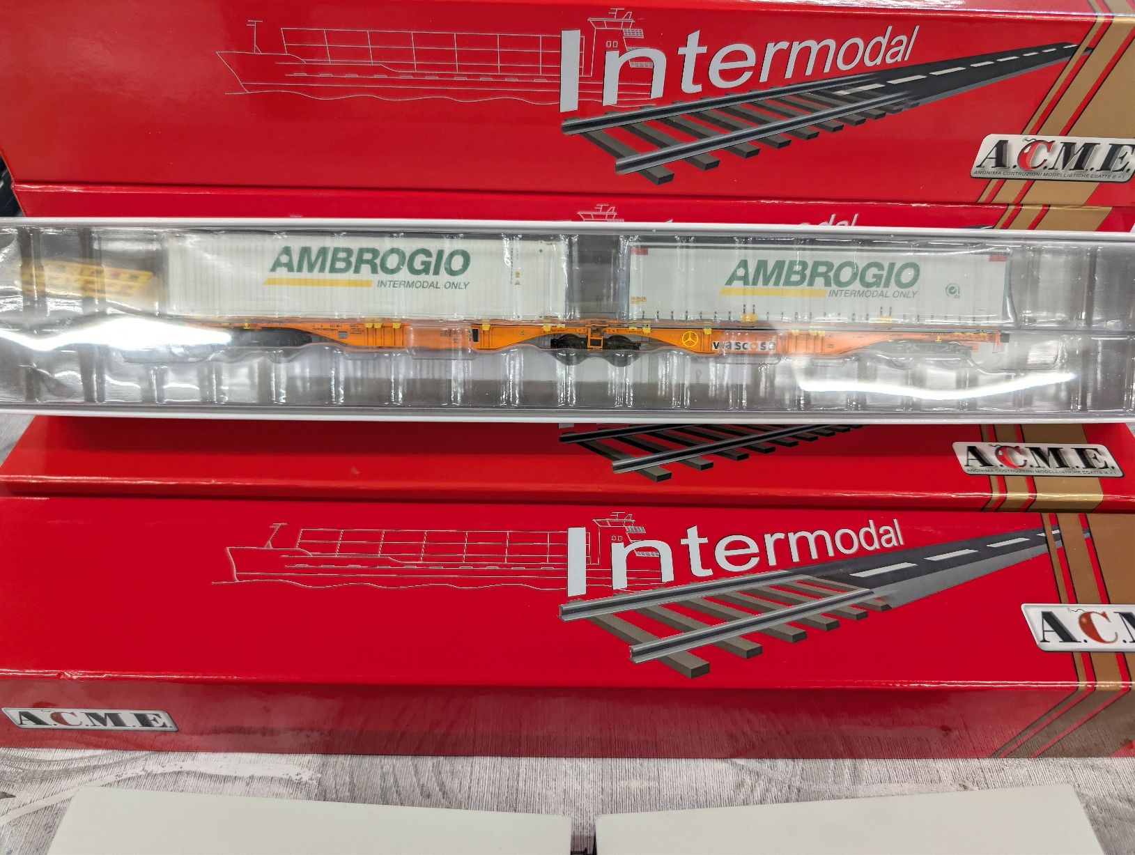 ACME Modellini di ferrovie: ACME 40296 Ambrogio Sggrmss containers – Usato da Nods venduto da Dr-HAG 6