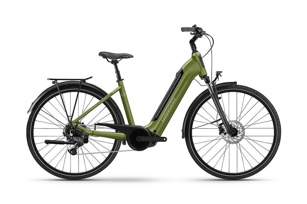 Winora Biciclette: Winora Tria X9 Low MUTED MANTIS brillant 2026 – Nuovo e nell'imballaggio originale da Lausanne venduto da AB-Ebikes