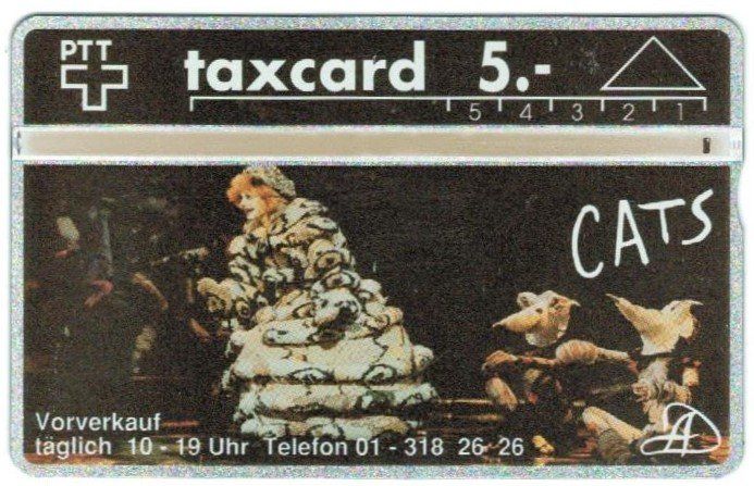 Schede telefoniche: Taxcard 209L_15519 Cats – Usato da Zürich venduto da tol_b7c7