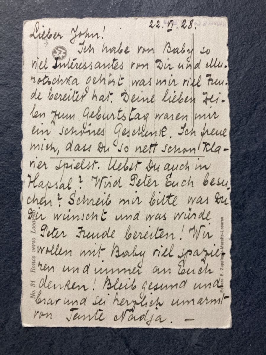 Cartoline postali: 19)AK Ronco s/Ascona,1928!Zuppinger! – Usato da Ascona venduto da ruru4150 1