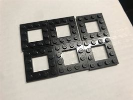 LEGO 6x Platte 4x4 Rahmen (64799)