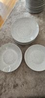 Rosenthal Speiseteller Set  grau-weiss, Top Zustand!