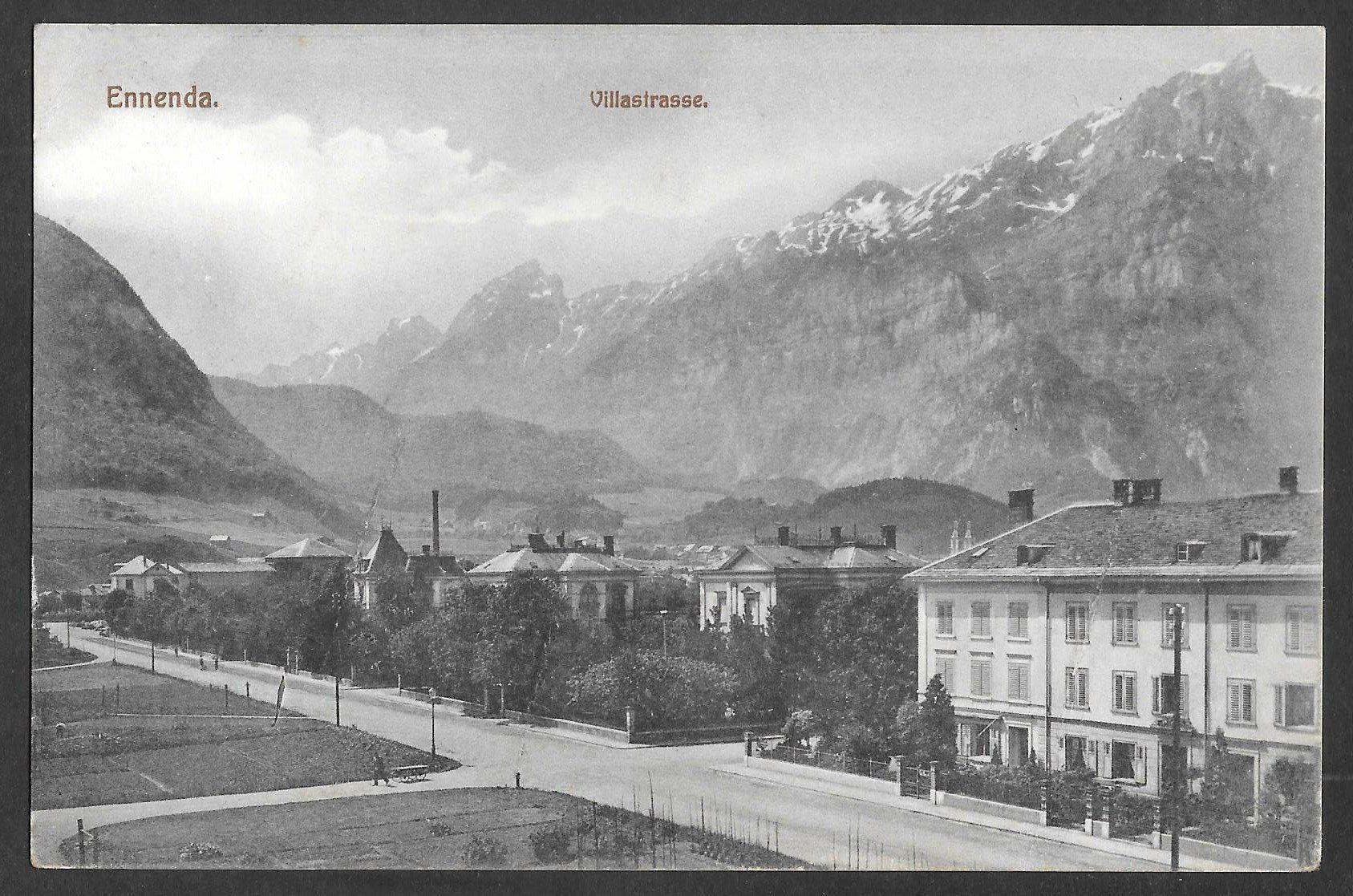 Cartoline postali: Ennenda Villastrasse – Usato da Olten venduto da clotaldi