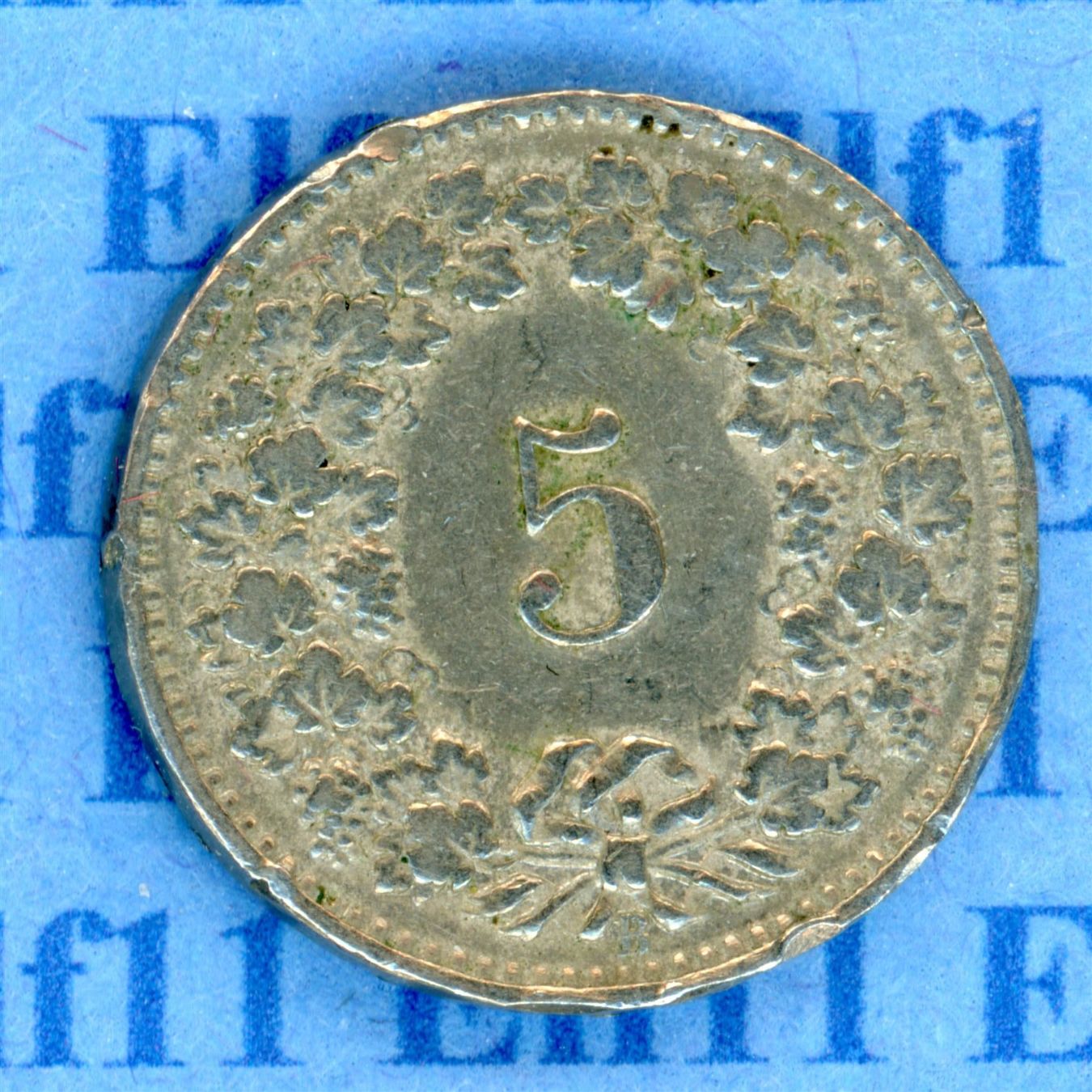Tutti le monete: CHF___0.05 1904 s 5 Rappen – Usato da Widnau venduto da Elf11 1