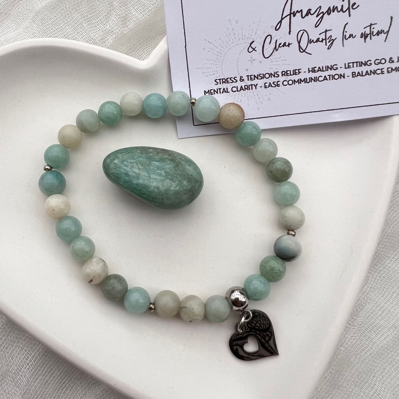 Bracciali & Braccialetti: Bracelet en amazonite - Amazonit Armband – Nuovo e nell'imballaggio originale da Pully venduto da sunaddict 2
