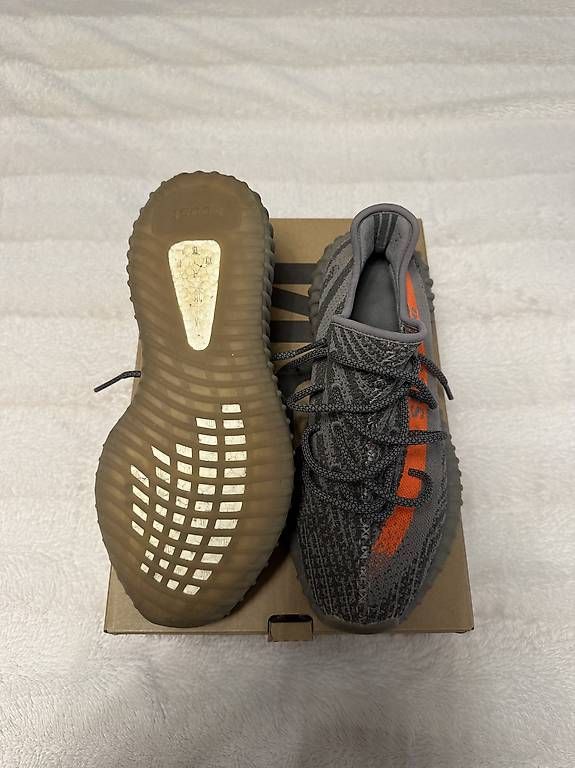 Herrenschuhe: Yeezy Boost 350 / grau-orange – Gebraucht aus Biel/Bienne von http.tanja 3