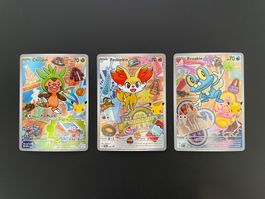 Pokémon First Partner Gen 6 Chespin, Fennekin & Froakie