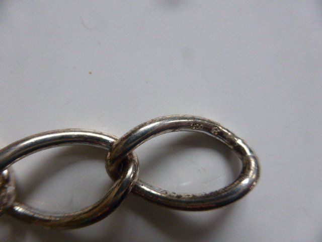 Armbänder & -reifen: Arm-Kette,massiv,10 Glieder,Silber,800 H Stempel,26 g schwer – Gebraucht aus Lausen von liesfisch 1