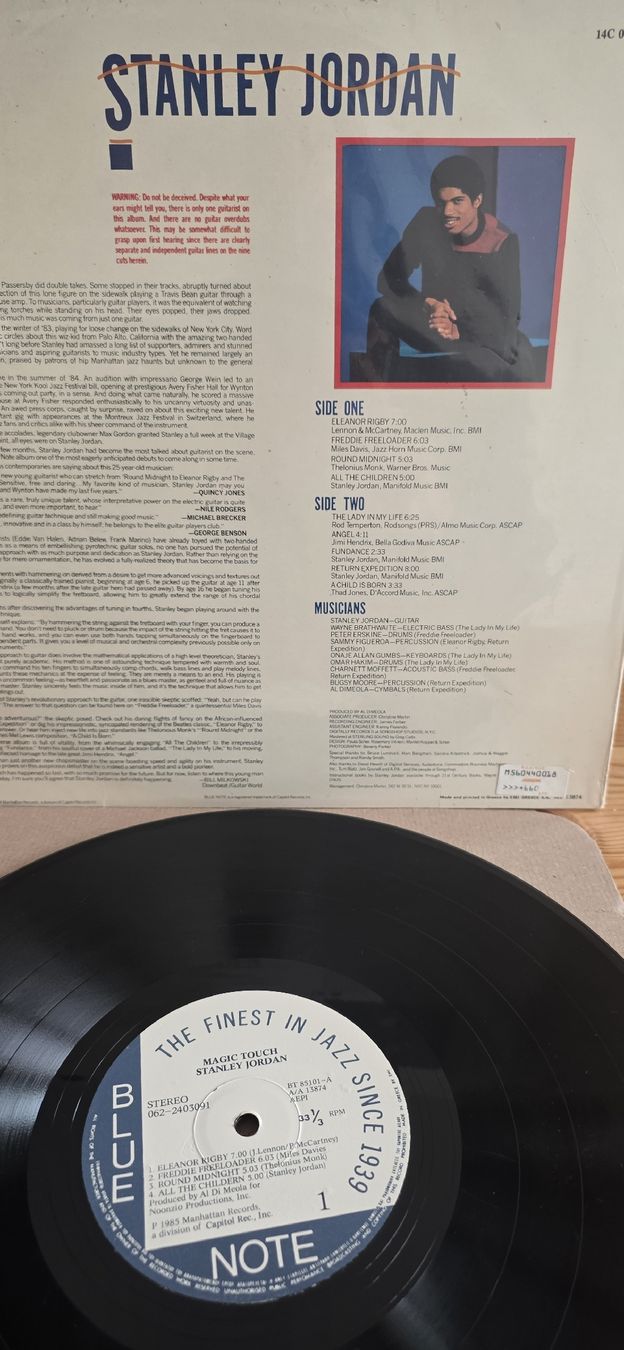 Dischi in vinile: Stanley Jordan "Magic Touch" - Blue Note Nm,Nm – Usato da Yvonand venduto da RF-VINYL 3