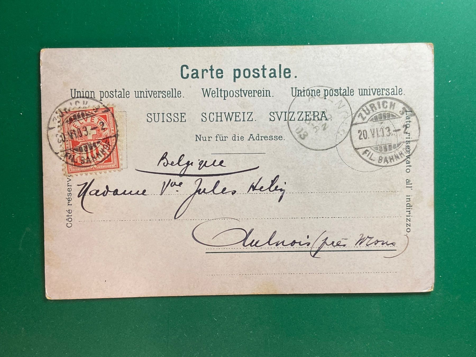 Cartes postales: Zürich – D'occasion à Steg VS par _vinci_ 1