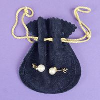 1 Paar Ohrstecker - Gold 585 mit Diamanten und Perlen* + OVP
